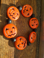Spooky Pumpkin Halloween Bracelet
