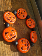 Spooky Pumpkin Halloween Bracelet