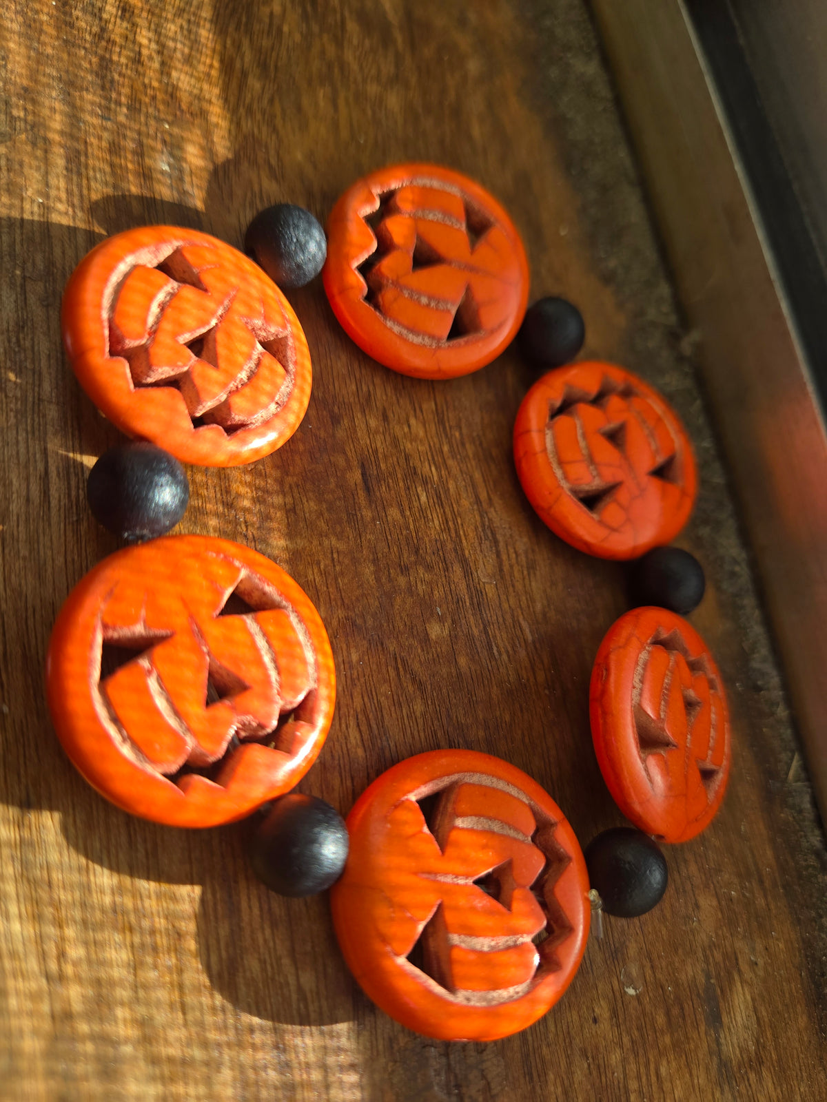 Spooky Pumpkin Halloween Bracelet