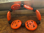 Spooky Pumpkin Halloween Bracelet